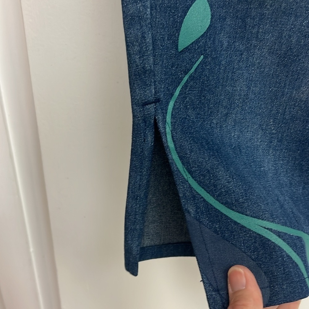 Painted capri jean’s, 4 pockets, button fly, Size S, painted on front only - Picture 5 of 10
